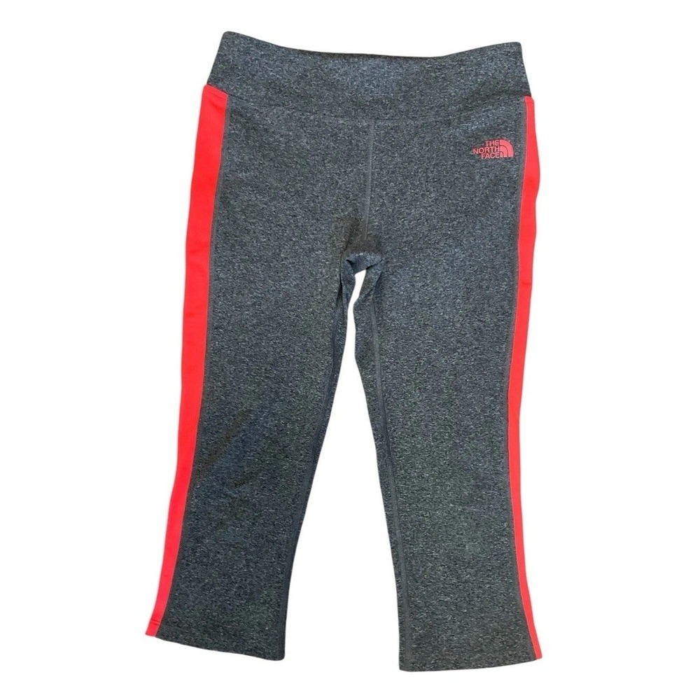 The North Face Capri Leggings Mid Rise Gray & Orange Women's S